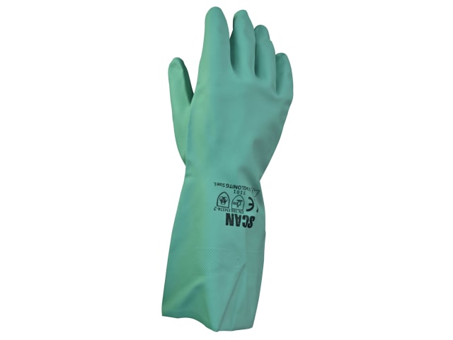 Nitrile Gauntlets with Flock Lining Large (Size 9) SCAGLONITG - Image 3