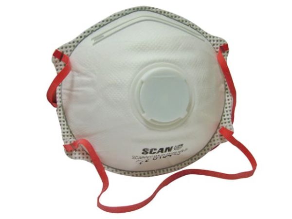 Moulded Disposable Valved Masks FFP3 (Pack 10) SCAPPEP3MVDB