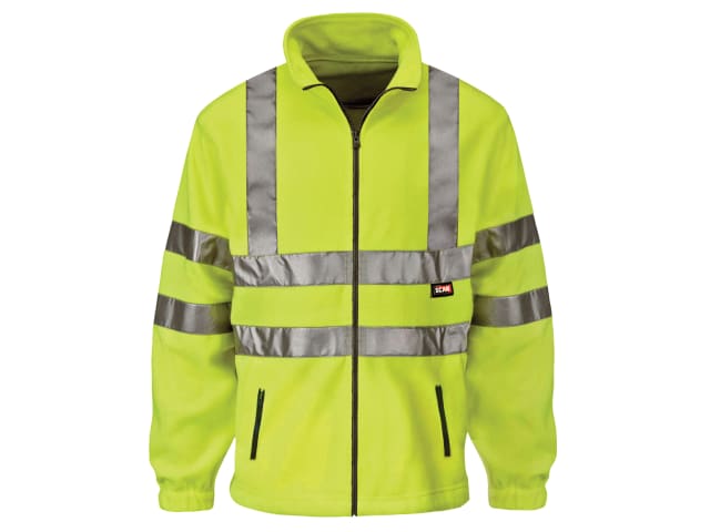 Hi-Vis Yellow Full Zip Fleece - XL (46in) SCAWWHVFXL