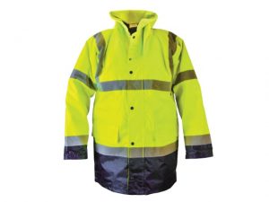 Hi-Vis Yellow/Black Motorway Jacket - L (44in) SCAWWHVMJLYB