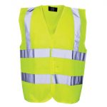 Hi-Vis Yellow Waistcoat - Child 10-13 (35in) SCAWWHVWC13