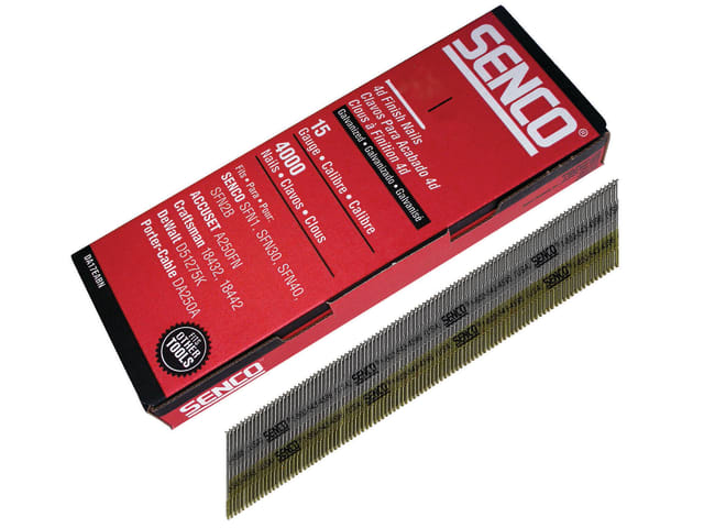 Chisel Smooth Brad Nails Galvanised 15G x 50mm (Pack 4000) SENDA21EAB