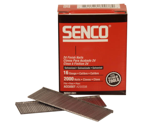 Straight Brad Nails Galvanised 16G x 45mm (Pack 2000) SENRX19EAA