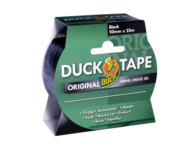 Duck Tape® Original 50mm x 25m Black SHU211109