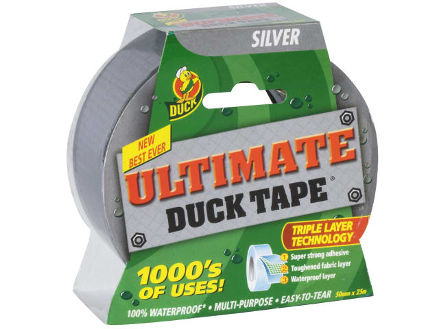 Duck Tape® Ultimate 50mm x 25m Silver SHU232153 - Image 2