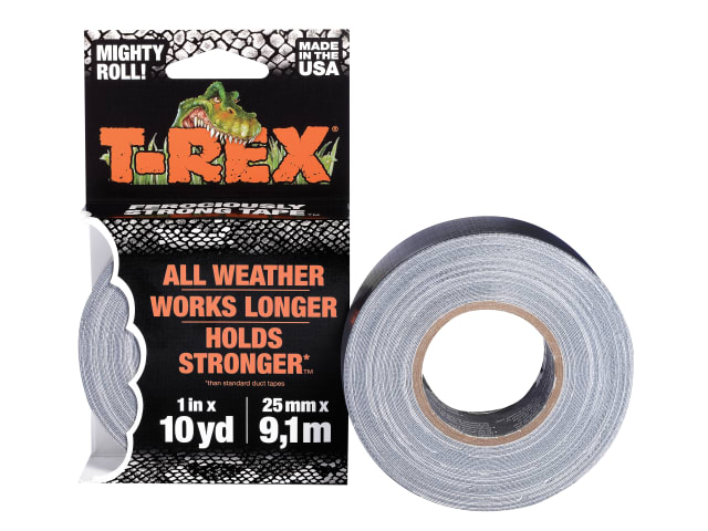 T-REX® Duct Tape 25mm x 9.1m Graphite Grey SHU241330