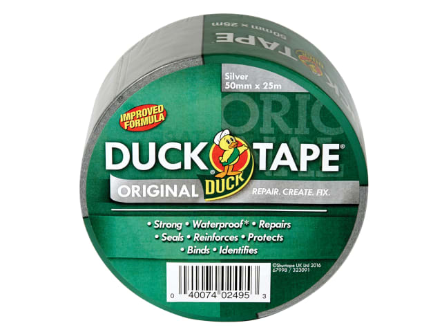 Duck Tape® Original 50mm x 25m Silver SHU260122 - Image 2