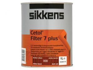 Cetol Filter 7 Plus Translucent Woodstain Dark Oak 1 litre SIKCF7PDO1L
