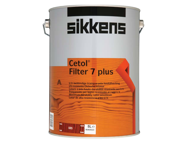 Cetol Filter 7 Plus Translucent Woodstain Teak 5 litre SIKCF7PT5L
