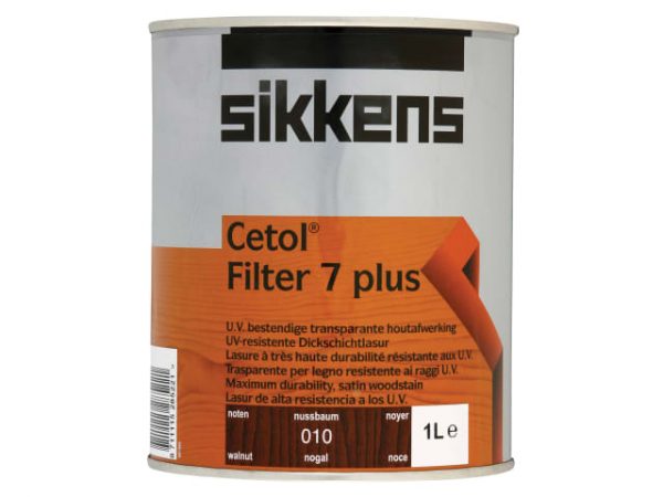 Cetol Filter 7 Plus Translucent Woodstain Walnut 1 litre SIKCF7PW1L