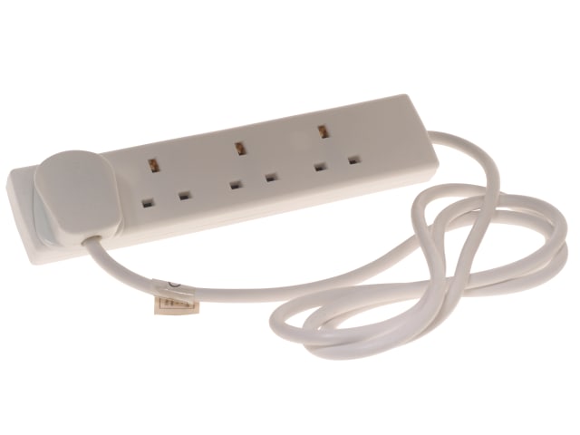 Extension Lead 240V 4-Way 13A 2m SMJB4W2MP