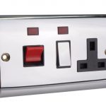 Switched Cooker Control Unit Neon 45A 1-Gang Chrome SMJCK45NECH