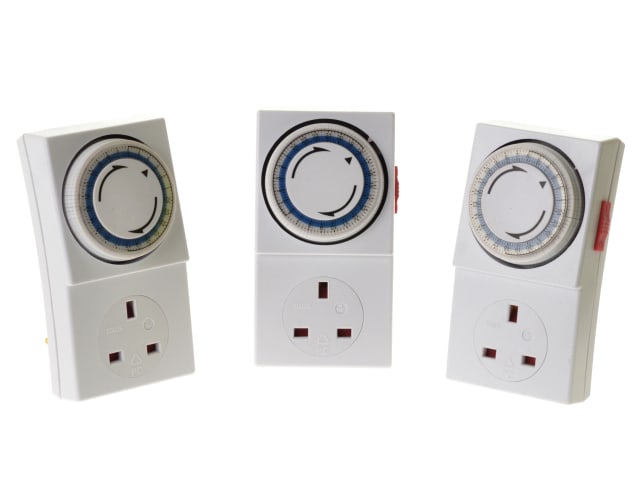 Basix 24hr. Mechanical Plug-in Timer (Pack 3) SMJMPIT3C - Image 3