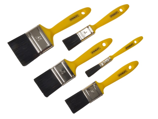 Hobby Paint Brush Set of 5 12 25 37 50 & 62mm STA029592