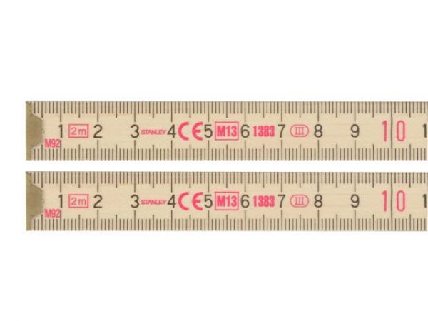 Wooden Folding Rule 2m STA035455