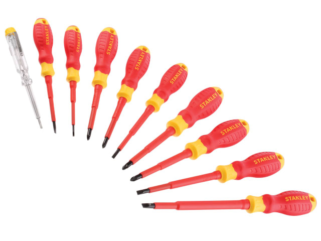 FatMax® VDE Insulated Screwdriver Set - 10 Piece SL/PH/PZ/Tester STA060032