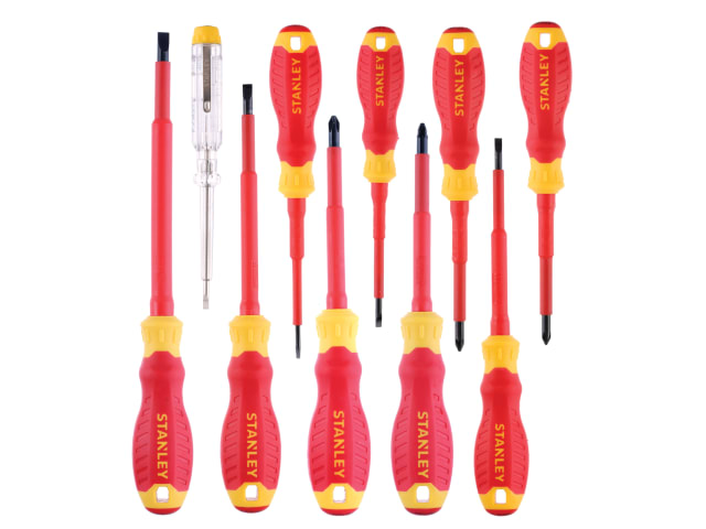 FatMax® VDE Insulated Screwdriver Set - 10 Piece SL/PH/PZ/Tester STA060032 - Image 2