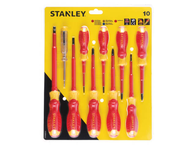 FatMax® VDE Insulated Screwdriver Set - 10 Piece SL/PH/PZ/Tester STA060032 - Image 3