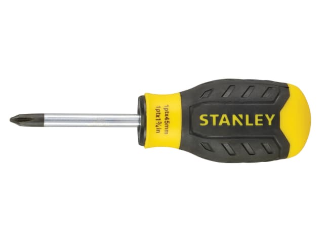 Cushion Grip Stubby Screwdriver Phillips Tip PH1 x 45mm STA064931 - Image 2