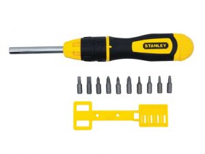 Multibit Ratchet Screwdriver &10 Bits STA068010