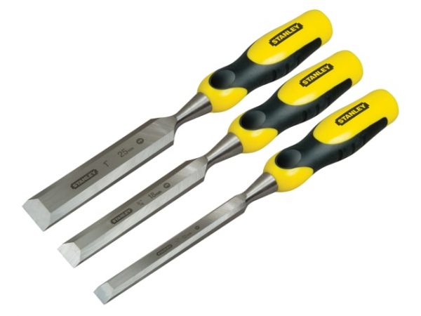 DYNAGRIP Bevel Edge Chisel with Strike Cap Set -  3 Piece STA216883
