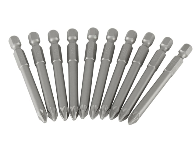 Pozidriv Power Bits PZ2 x 70mm (Box 10) STA368804B