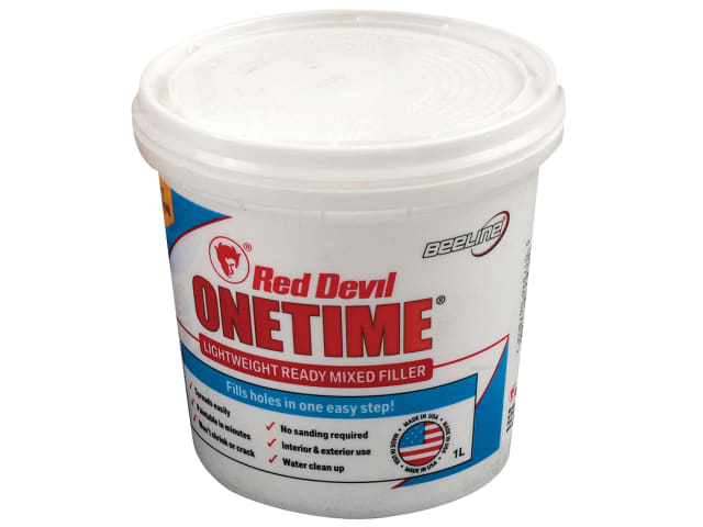 Red Devil Onetime Filler 1 litre STAHBFOLN10