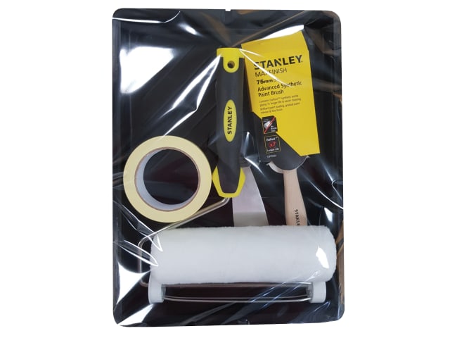 Roller & 3in Max Finish Brush Set - 6 Piece STATBSPKITC