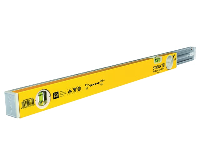 80T Telescopic Spirit Level 2 Vials 63-105cm STB80T63