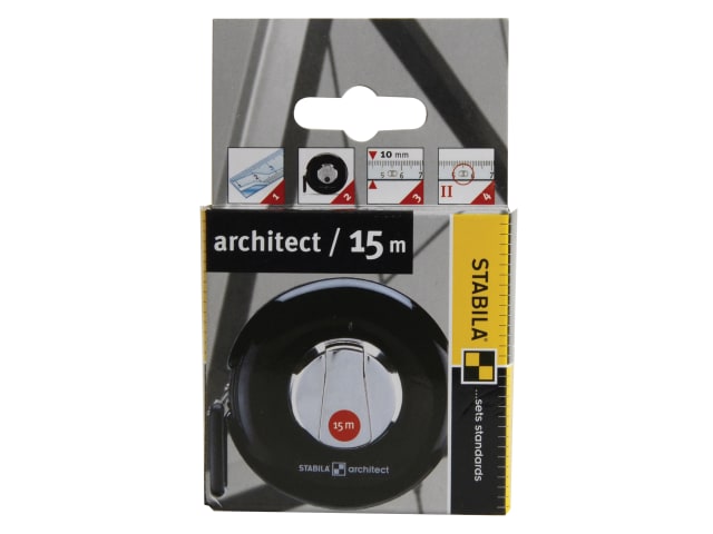 Architect Tape 15m (Width 10mm) (Metric only) STBARC15 - Image 2