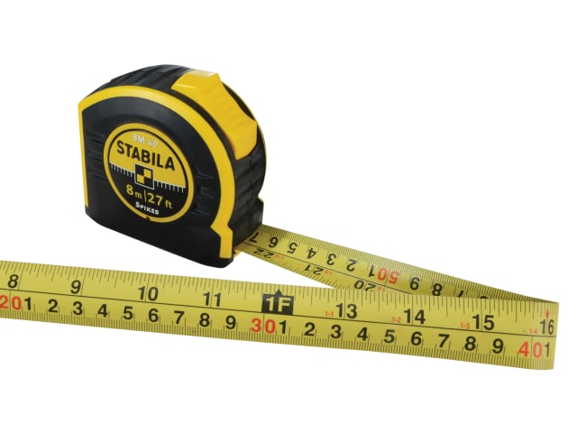 BM 40 Pocket Tape 8m/26ft (Width 25mm) STBBM408 - Image 2