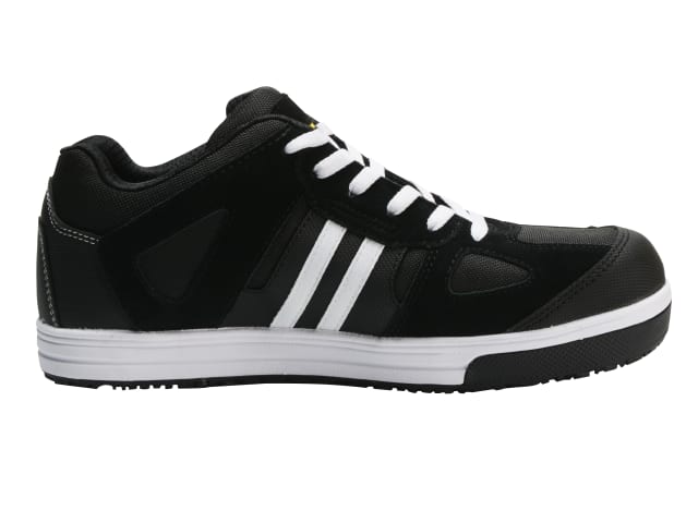 Cody Black/White Stripe Safety Trainers UK 10 EUR 44 STCCODY10 - Image 2