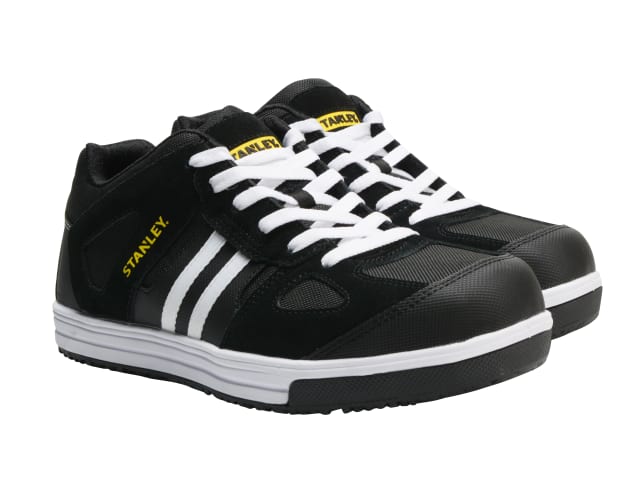 Cody Black/White Stripe Safety Trainers UK 10 EUR 44 STCCODY10