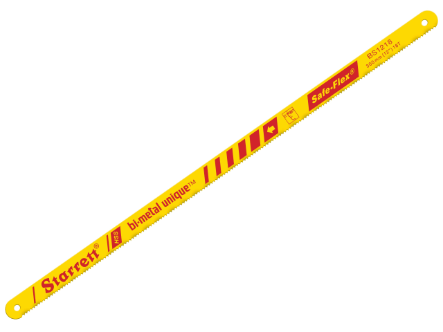 Bi-Metal Unique Safe-Flex Hacksaw Blades 300mm (12in) x 24 TPI Pack 2 STRBS1224P2
