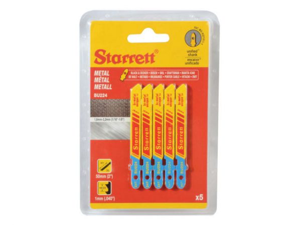 BU224-5 Metal Cutting Jigsaw Blades Pack of 5 STRBU2245 - Image 2