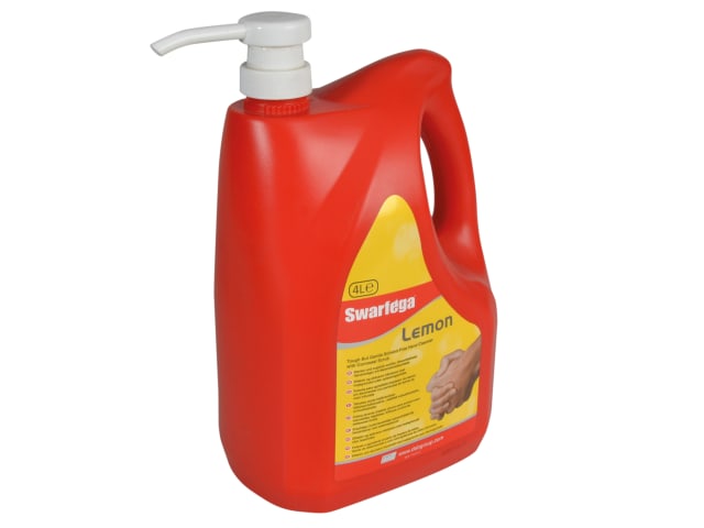 Lemon Hand Cleaner Pump Top Bottle 4 litre SWAL4LMP - Image 2