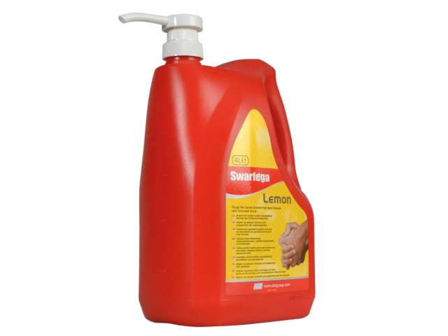 Lemon Hand Cleaner Pump Top Bottle 4 litre SWAL4LMP - Image 3
