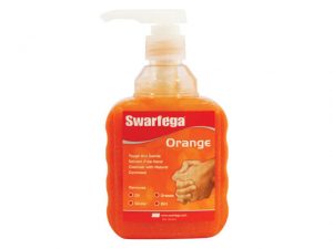 Orange Hand Cleaner Pump Top Bottle 450ml SWASOR450PP