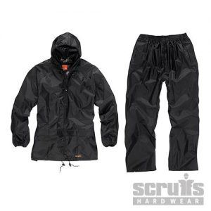 2-Piece Waterproof Suit Black L T54559