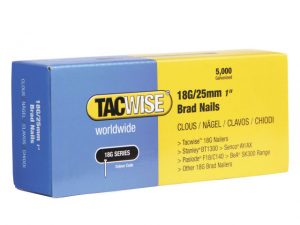 18 Gauge 25mm Brad Nails Pack of 5000 TAC0396