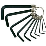 Hexagon Key Set on Ring -  10 Piece (1/16-3/8in) TEN1424
