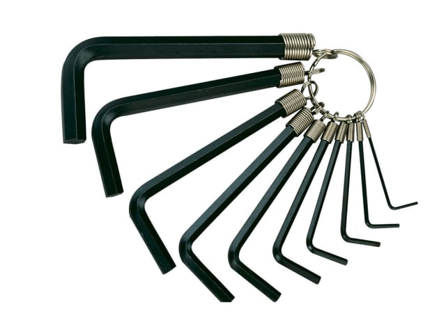 Hexagon Key Set on Ring - 10 Piece (1.5-10mm) TEN1425