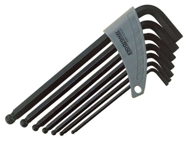 Ball Point Hexagon Key Set - 7 Piece (1/8-3/8in) TEN1474