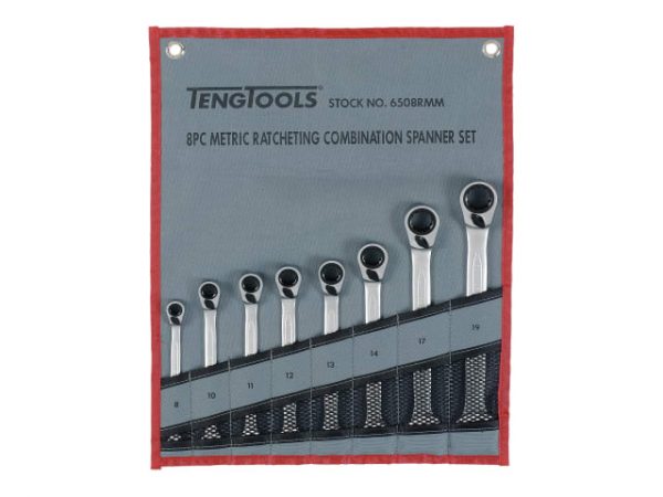 Ratcheting Combination Spanner Set -  8 Piece TEN6508RMM