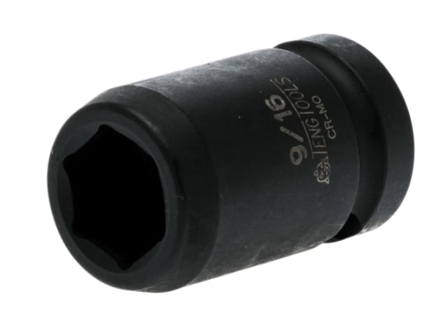 Impact Socket Hexagon 6-Point 1/2in Drive 9/16in TEN920118N