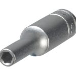 Hexagon Socket Deep 6 Point Regular 1/4in Drive 4mm TENM140604