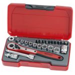 T1424 Socket Set of 24 Metric 1/4in Drive TENT1424