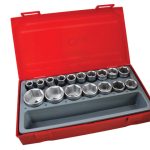 TT1217-6 Metric 6-Pt Socket Set -  17 Piece - 1/2in Drive TENTT12176