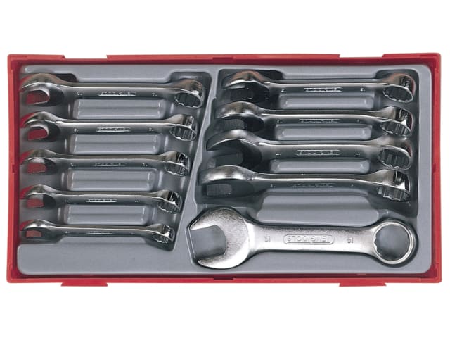 TT6010M Metric Midget Combination Spanner Set - 10 Piece TENTT6010M