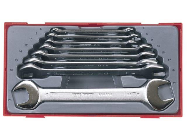 TT6208 Metric Open End Spanner Set - 8 Piece TENTT6208